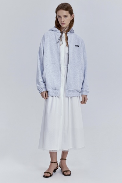 Куртка-толстовка двусторонняя, серый