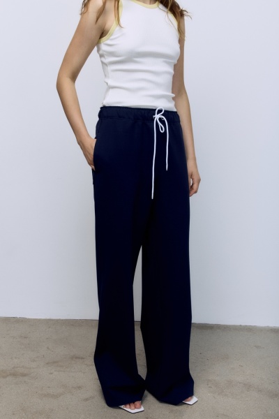 Брюки спортивные из джерси, синий