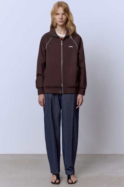 Толстовка с кантом, шоколад