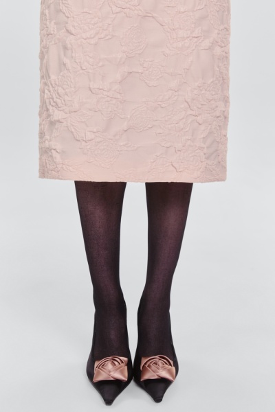 Юбка-тубина из жаккарда, розовый