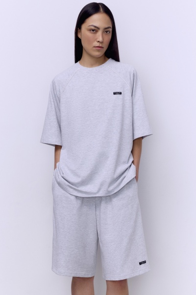 Шорты трикотажные, серый