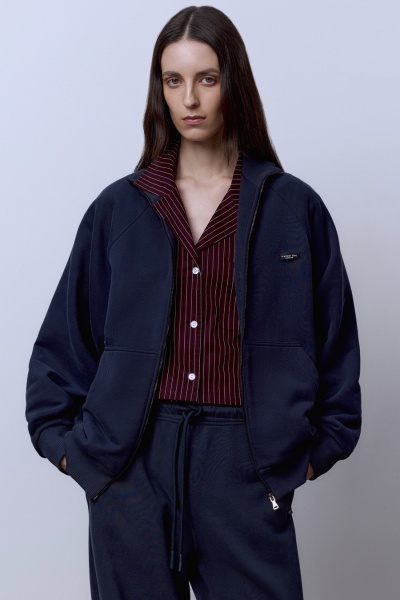 Толстовка из футера с начёсом, графит