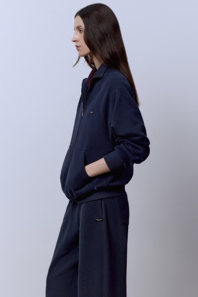 Толстовка из футера с начёсом, графит