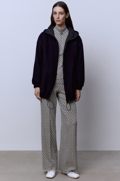 Брюки из трикотажного полотна с цветочным принтом