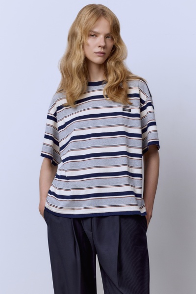 Футболка в полоску, мультиколор