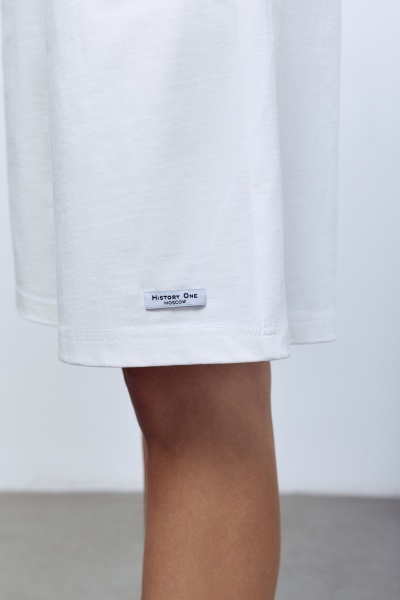 Шорты трикотажные, белый