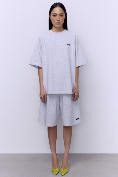 Шорты трикотажные, серый