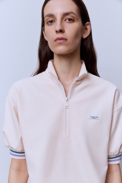 Поло на молнии, пломбир