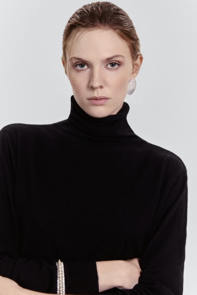 Водолазка с длинным рукавом, чёрный