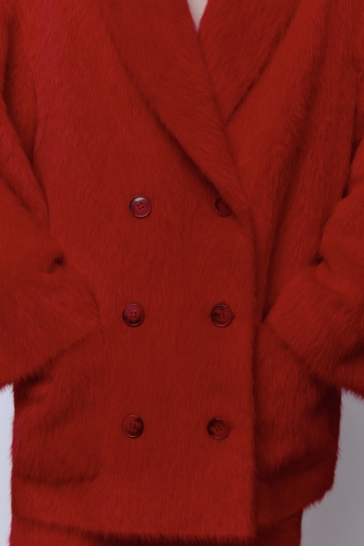 Жакет из ангоры, красный