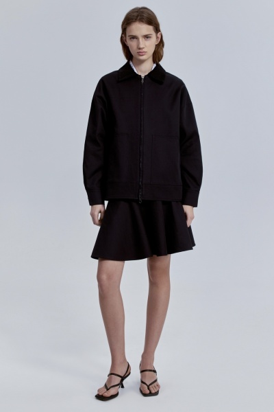 Юбка-солнце мини, чёрный