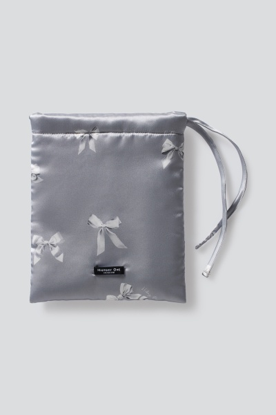 Кисет с бантами, жемчужный