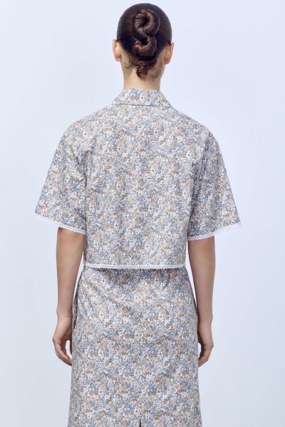 Рубашка-кроп Secret Garden, бежевый