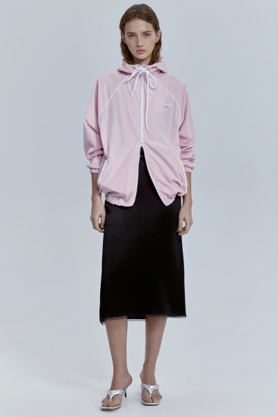 Ветровка с кантом + мешок для хранения, розовый