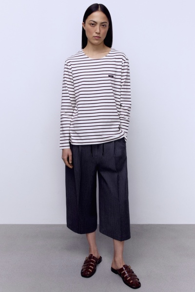 Бермуды из итальянской костюмной шерсти, серый