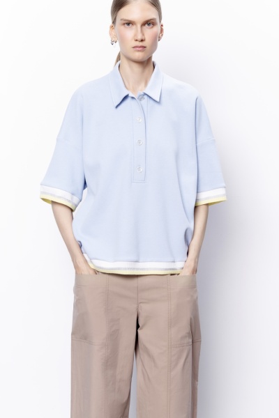 Брюки-карго из итальянского вареного хлопка, песочный