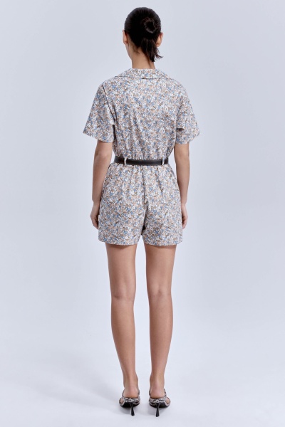 Комбинезон из поплина, бежевый