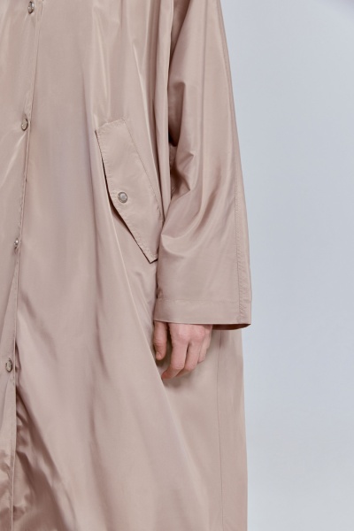Плащ из нейлона на подкладке, бежевый