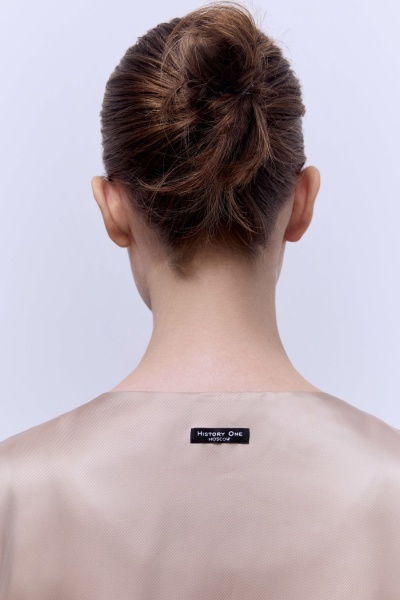 Жилет из хлопкового габардина, бежевый