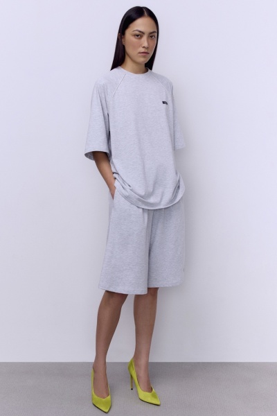 Шорты трикотажные, серый