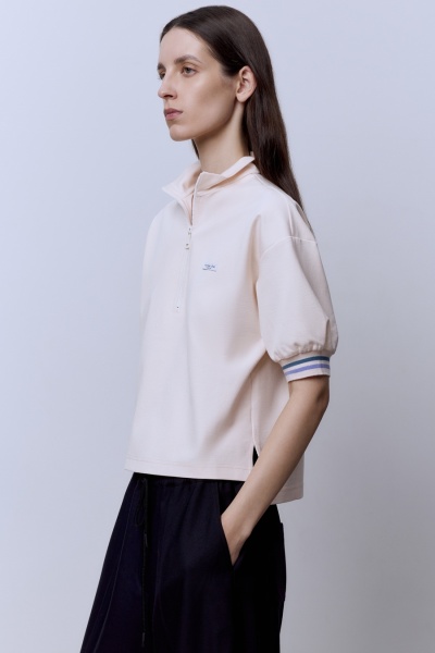 Поло на молнии, пломбир