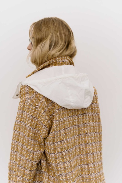 Жакет на резинке букле жёлтый