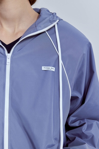 Ветровка с кантом + мешок для хранения, серый