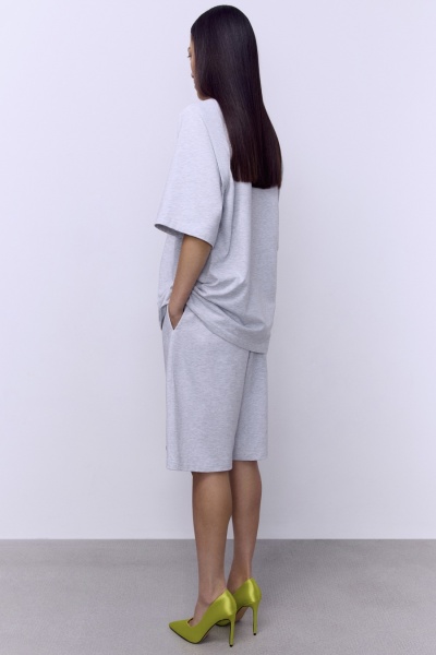 Шорты трикотажные, серый