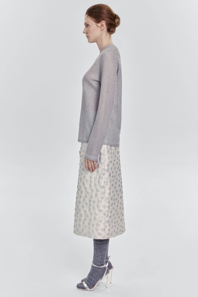 Лонгслив из итальянской вискозы с люрексом