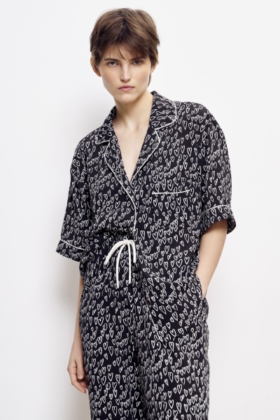 Блуза “Sweet heart”, чёрный