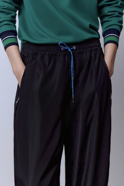 Брюки из нейлона на подкладке, чёрный