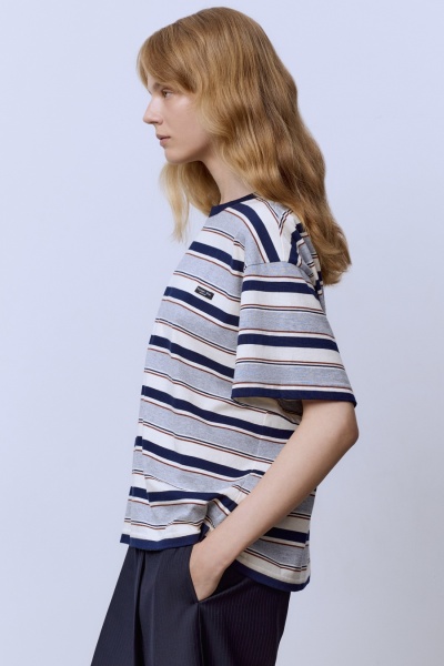 Футболка в полоску, мультиколор