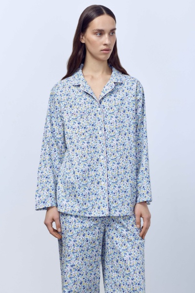 Пижама Secret Garden (рубашка с длинным рукавом + брюки), голубой
