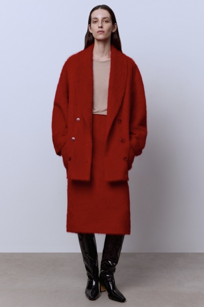 Жакет из ангоры, красный