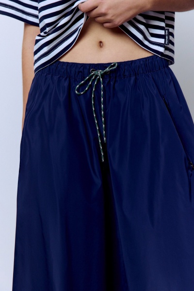 Юбка-солнце из нейлона, синий