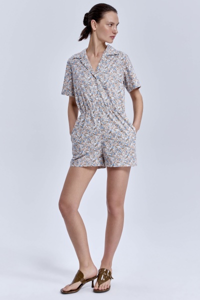 Комбинезон из поплина, бежевый