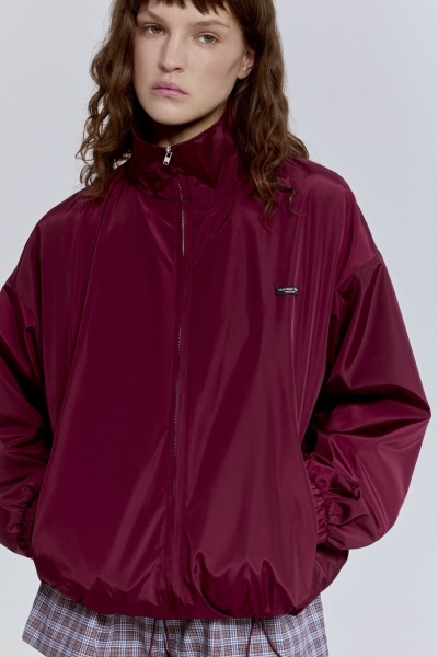 Ветровка из нейлона, бордовый