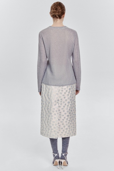 Лонгслив из итальянской вискозы с люрексом