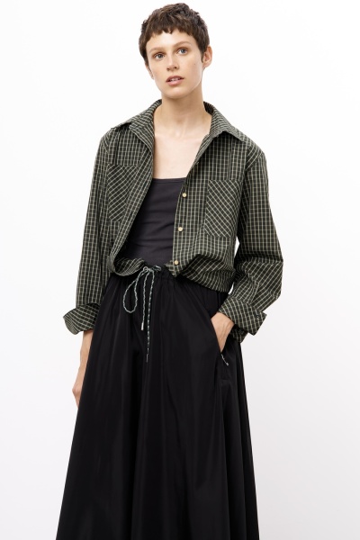 Юбка-солнце из нейлона, чёрный