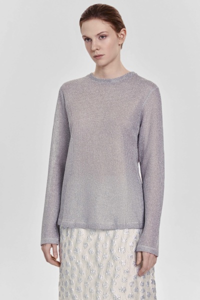 Лонгслив из итальянской вискозы с люрексом