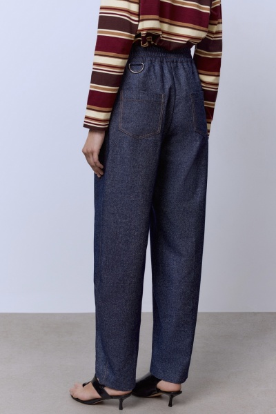 Брюки из шерстяного денима, синий