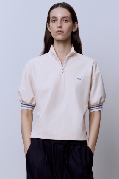 Поло на молнии, пломбир