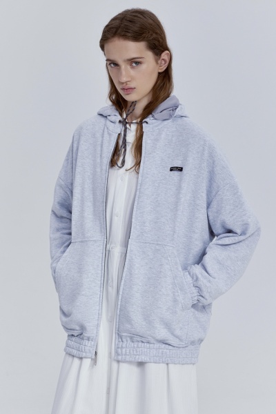 Куртка-толстовка двусторонняя, серый