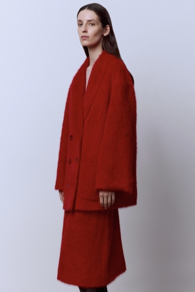Жакет из ангоры, красный