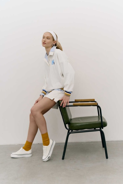 Шорты футер молочный