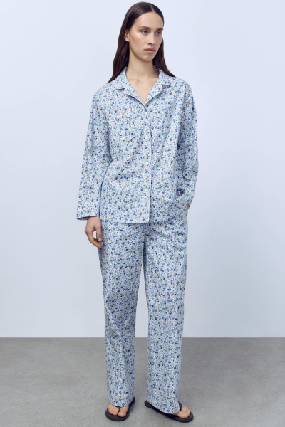 Пижама Secret Garden (рубашка с длинным рукавом + брюки), голубой