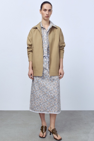 Юбка Secret Garden на кулиске с кружевом, бежевый