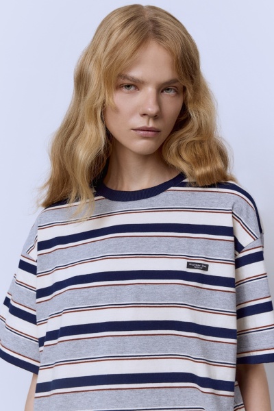 Футболка в полоску, мультиколор