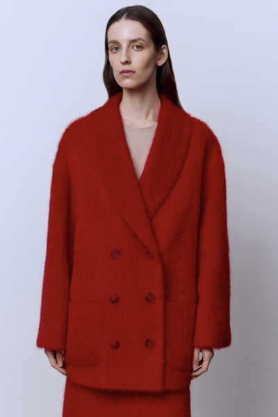 Жакет из ангоры, красный